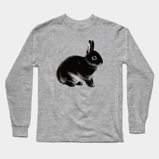 Black Otter Netherland Dwarf Rabbit Bunny Long Sleeve T-Shirt